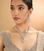 Silver plated necklace set