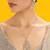 Gold plated silver kundan necklace set