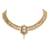 Gold plated choker necklace set