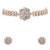 Gold plated kundan choker necklace set