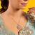Gold plated silver kundan necklace set