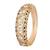 Gold plated green stone kundan bangle