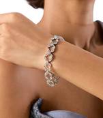  silver plated kundan Bracelete