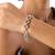  silver plated kundan Bracelete