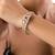 Gold plated kundan bangle