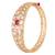 Gold plated kundan bangle