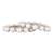 Silver plated pearl kundan bangle