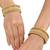 Gold plated kundan bangle