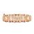 Gold plated red stone kundan bangle