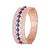 Two Toned kundan blue stone Bangle