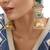 Two Toned green stone jhumkas