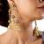 Two Toned dangler earrings
