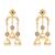Two Toned dangler earrings