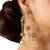 Two Toned dangler earrings