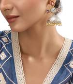 Two Toned multicolor jhumkas