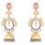 Two Toned dangler earrings
