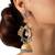 Two Toned dangler earrings