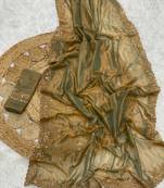 Olive Green Color Shinny Party Wear Tonic Silk Saree