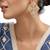 Gold plated kundan earrings