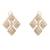 Gold plated kundan earrings