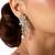 Silver plated drop earrings