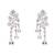Silver plated drop earrings