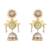 Two Toned multicolor Jhumkas