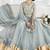 Grey Georgette Zari Embroidered Wedding Wear Designer Anarkali Semi-Suit