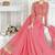 Pink Net Resham Embroidered anarkali suit