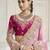 Pink color handwork and zari-cord tissue viscose saree with designer blouse fabric