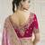 Pink color handwork and zari-cord tissue viscose saree with designer blouse fabric