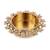 Traditional astonish flower design brass gold plated festival decorative deep / diya