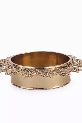 Traditional astonish flower design brass gold plated festival decorative deep / diya