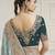 Sea green color  handwork and zari-cord tissue viscose saree with designer blouse fabric