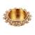 Traditional attractive flower design brass gold plated festival decorative deep / diya
