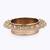 Traditional beautiful round and oval shape brass gold plated festival decorative deep / diya