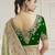 Pista green color handwork and zari-cord tissue viscose saree with designer blouse fabric