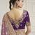 Light purple color handwork and zari-cord tissue viscose saree with designer blouse fabric