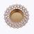 Traditional dazzling oval and round shape brass gold plated white stone festival decorative deep / diya