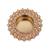 Traditional dazzling oval and round shape brass gold plated brown stone festival decorative deep / diya