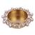 Traditional appealing half moon and oval shape brass gold plated festival decorative deep / diya