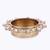 Traditional appealing half moon and oval shape brass gold plated festival decorative deep / diya