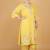 Yellow floral embroidered georgette kurta set