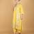 Yellow floral embroidered georgette kurta set