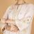 Ivory floral embroidered georgette kurta set