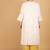 Ivory floral embroidered georgette kurta set