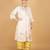 Ivory floral embroidered georgette kurta set