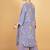 Purple floral printed crepe kurta set