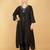 black plain cotton silk kurta set