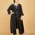 black plain cotton silk kurta set